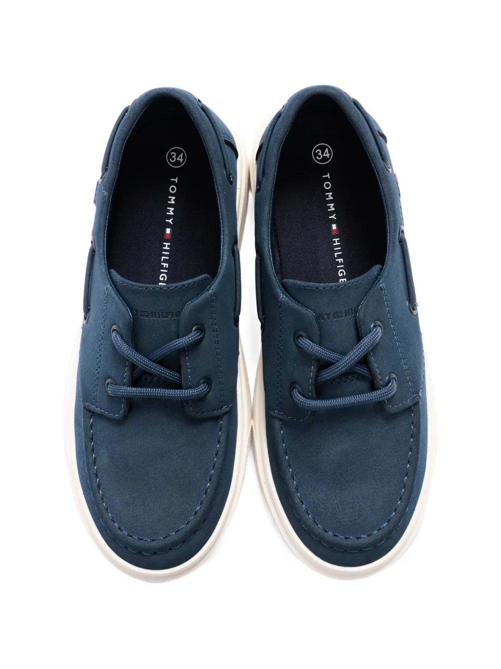 Tommy Hilfiger Junior Bootschoenen met kant Blauw