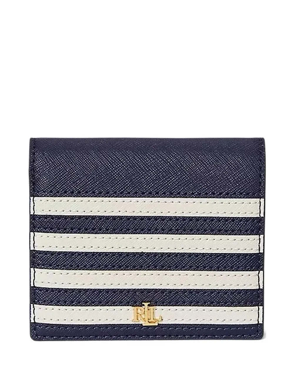 Lauren Ralph Lauren striped wallet - Blu