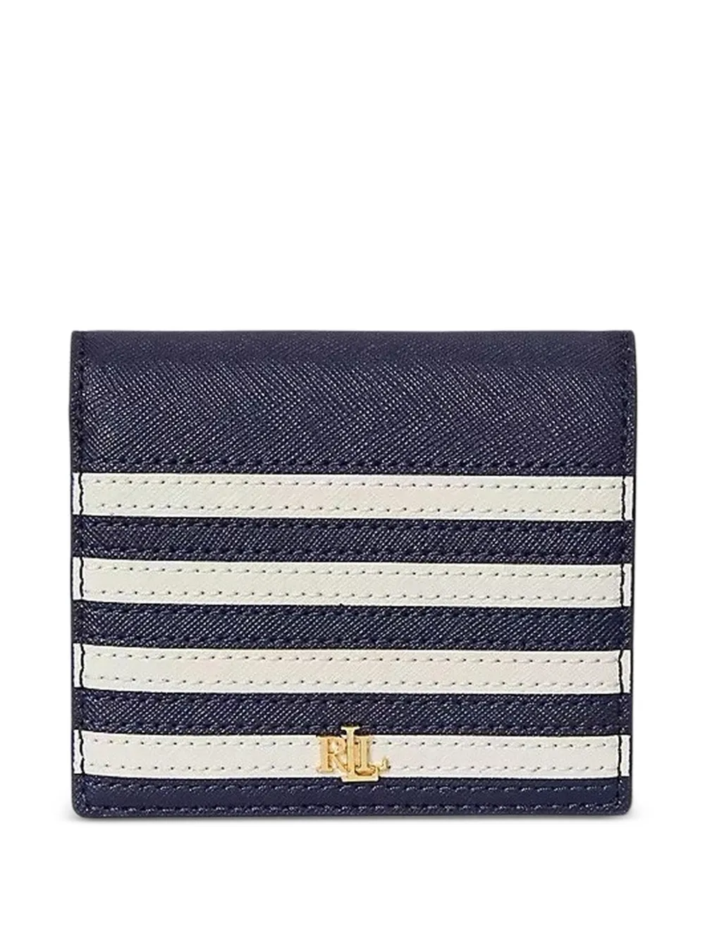 Lauren Ralph Lauren striped wallet - Blu