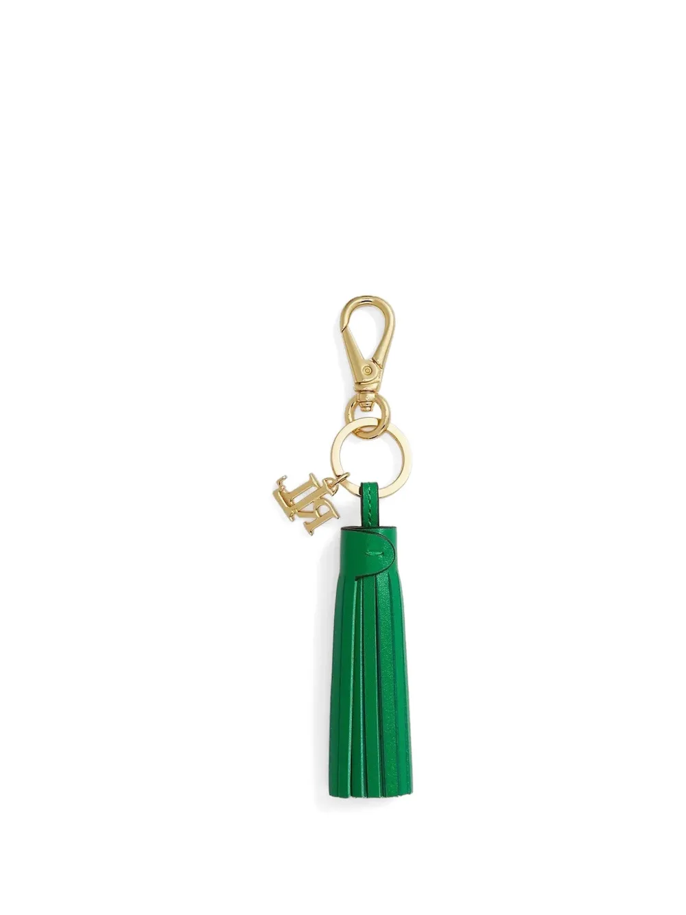 Lauren Ralph Lauren logo-plaque tassel charm bag - Verde