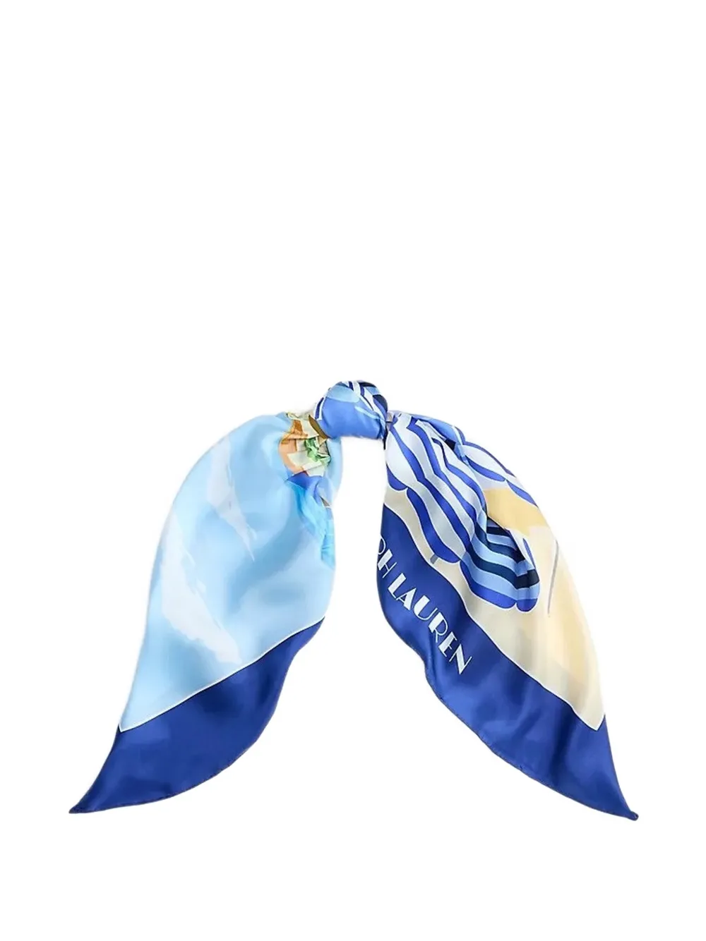 Lauren Ralph Lauren print scarf - Blu
