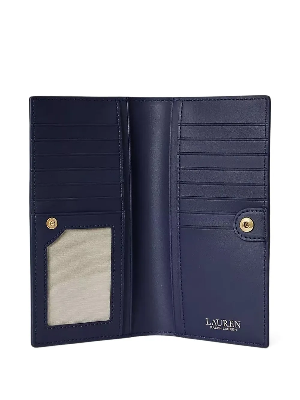 Lauren Ralph Lauren Gestreepte portemonnee Blauw