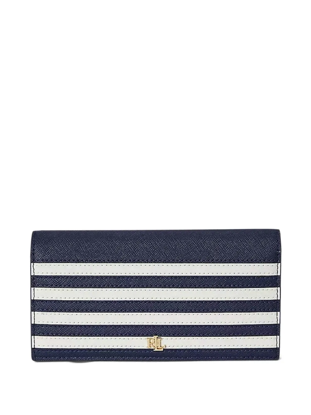Lauren Ralph Lauren striped wallet - Blu