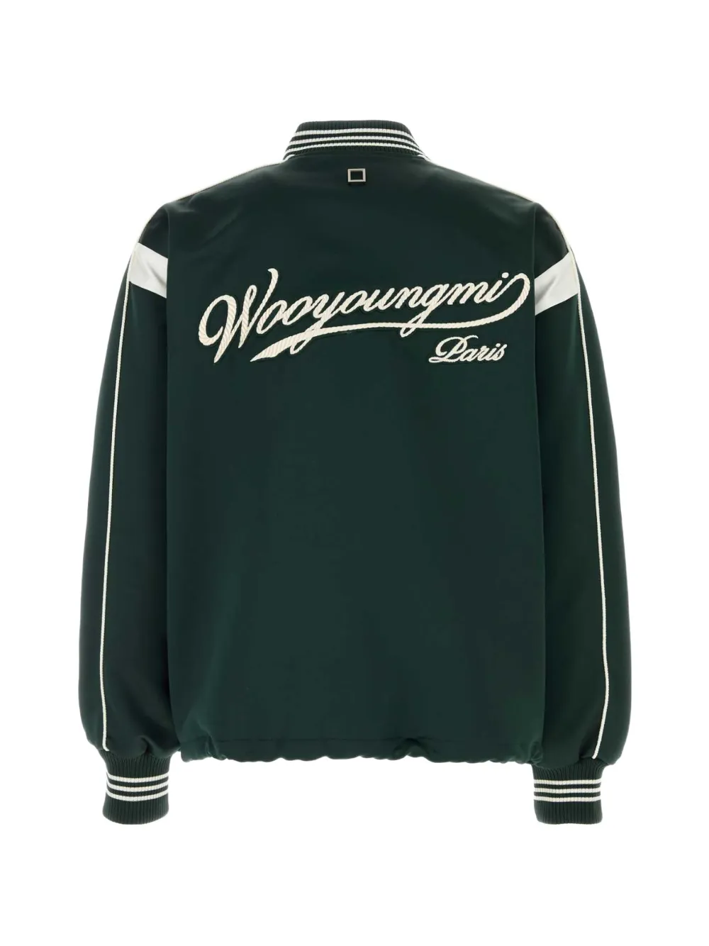  Wooyoungmi Logo Bomber Jacket - Green 
