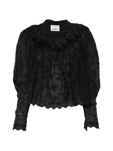 ISABEL MARANT Zelly ruffled floral blouse