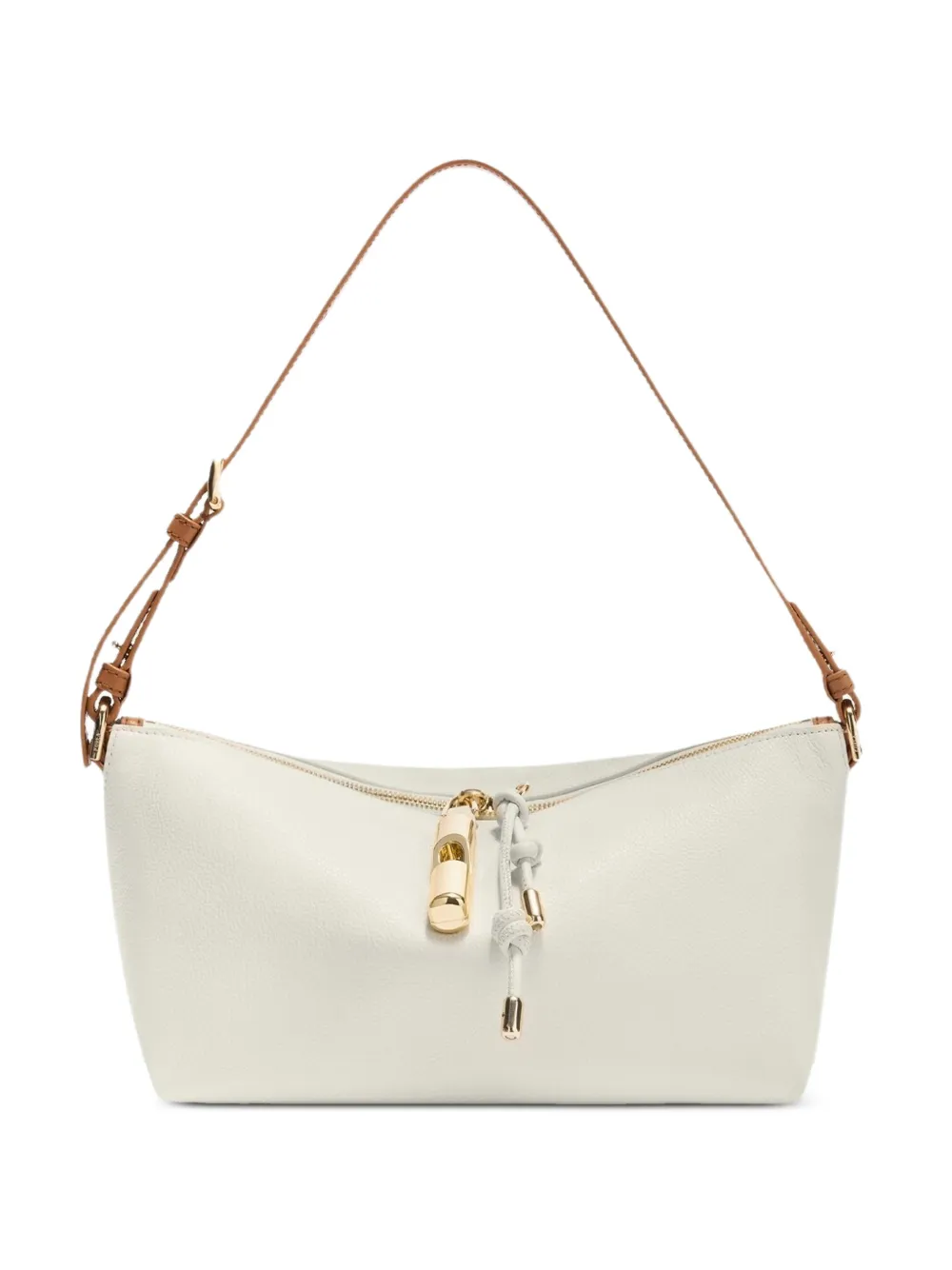 Furla Debby zip leather shoulder bag - Bianco