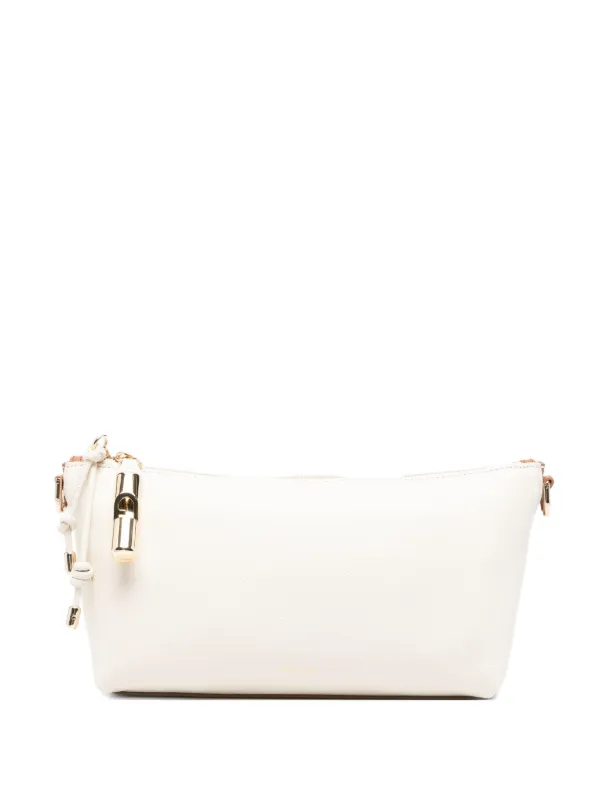 Furla Debby zip-fastening Leather Shoulder Bag | Neutrals