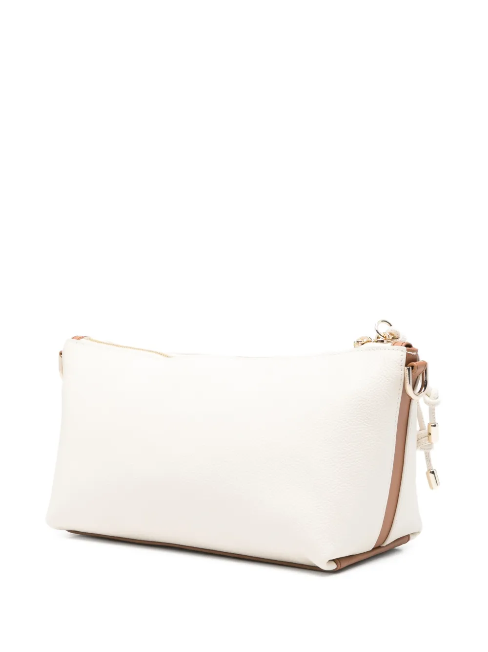 Furla Debby leren schoudertas met rits Beige