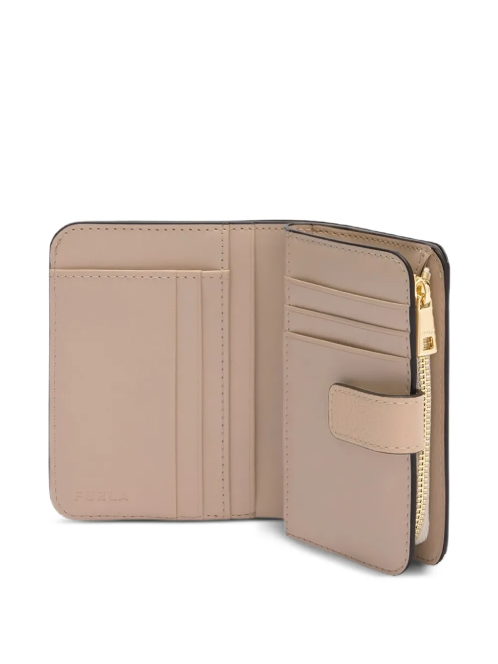 Compact S Bear Floral Leather Wallet