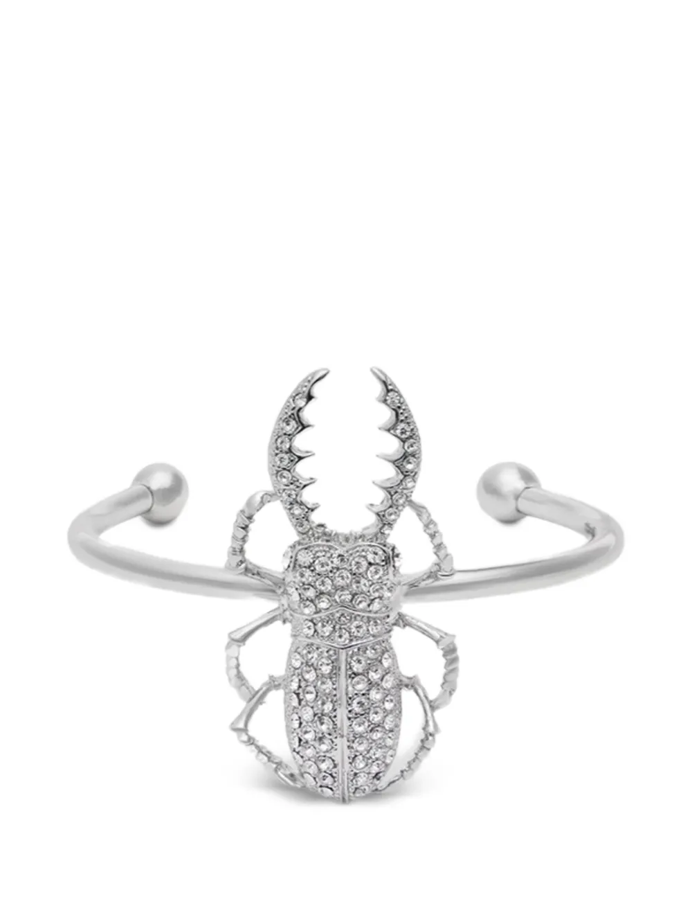 Blumarine beetle embellished bracelet - Argento