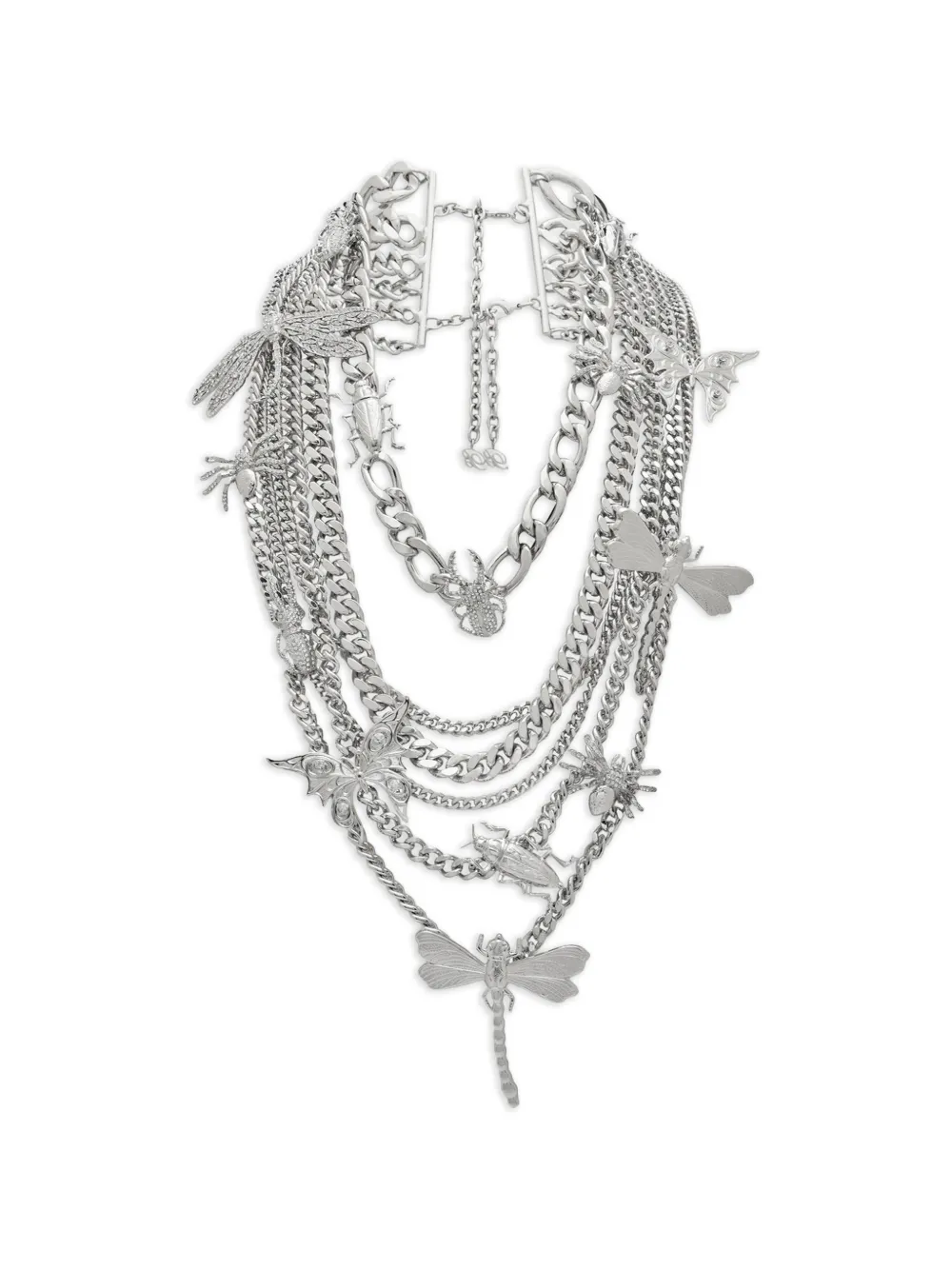 Blumarine layered chain necklace - Argento