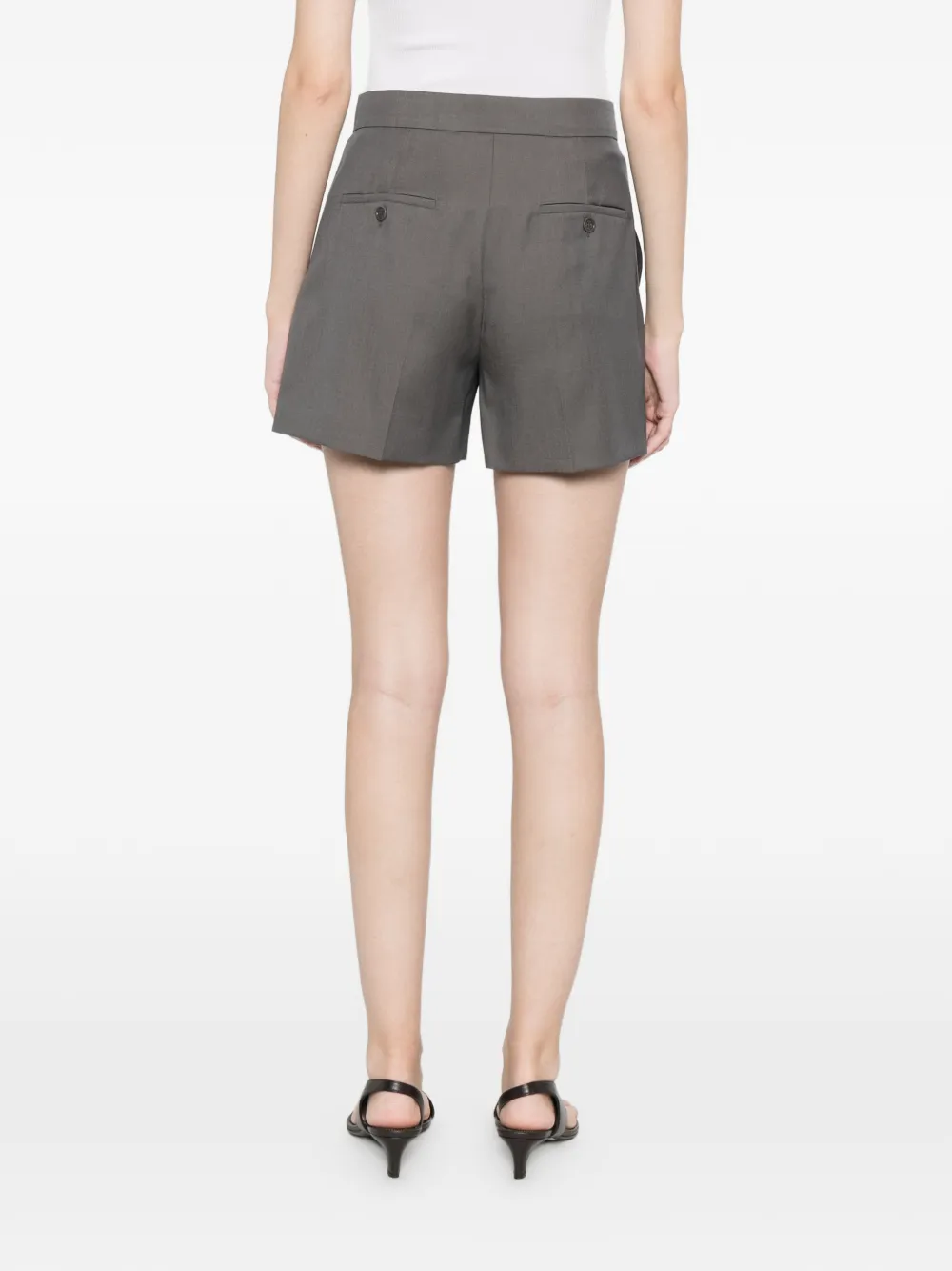 Max Mara Tailored Shorts In Gray