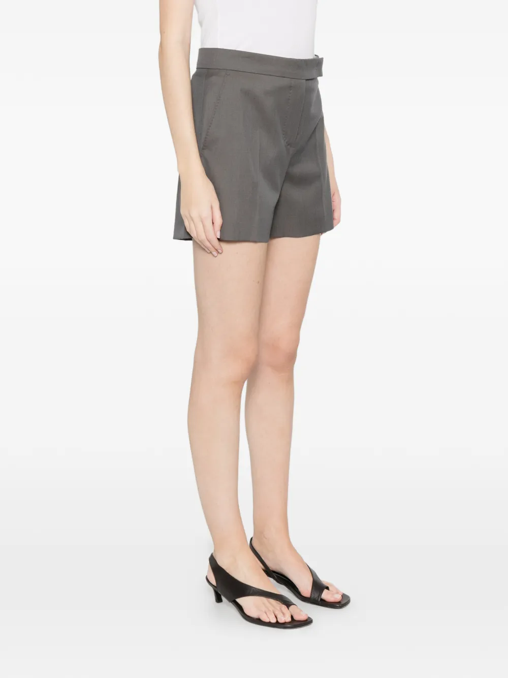  Max Mara Button Shorts - Grey 