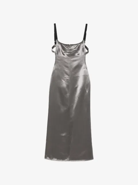 The Attico satin midi dress