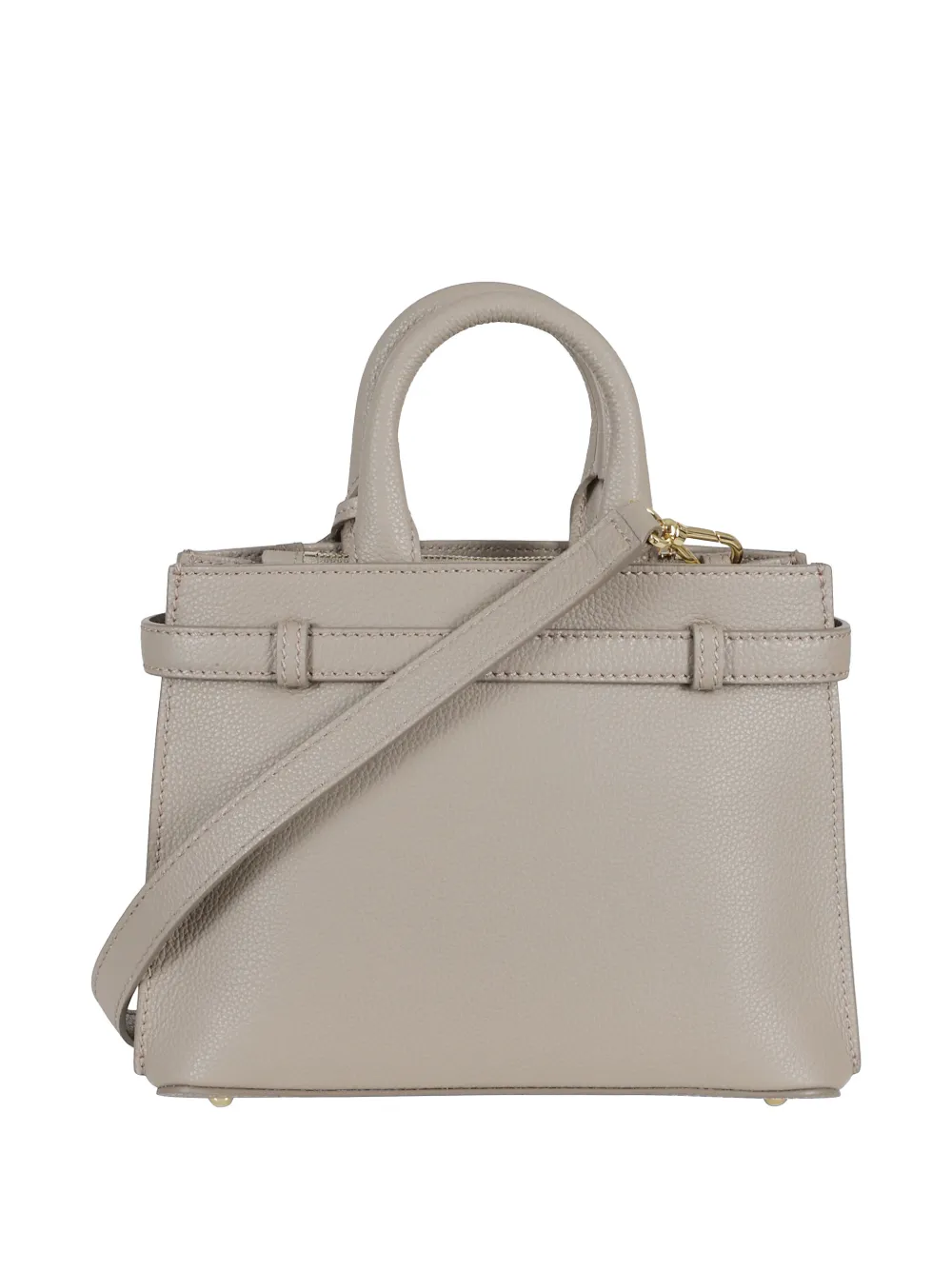 Lancel Top Handle Clutch Bag In Gray