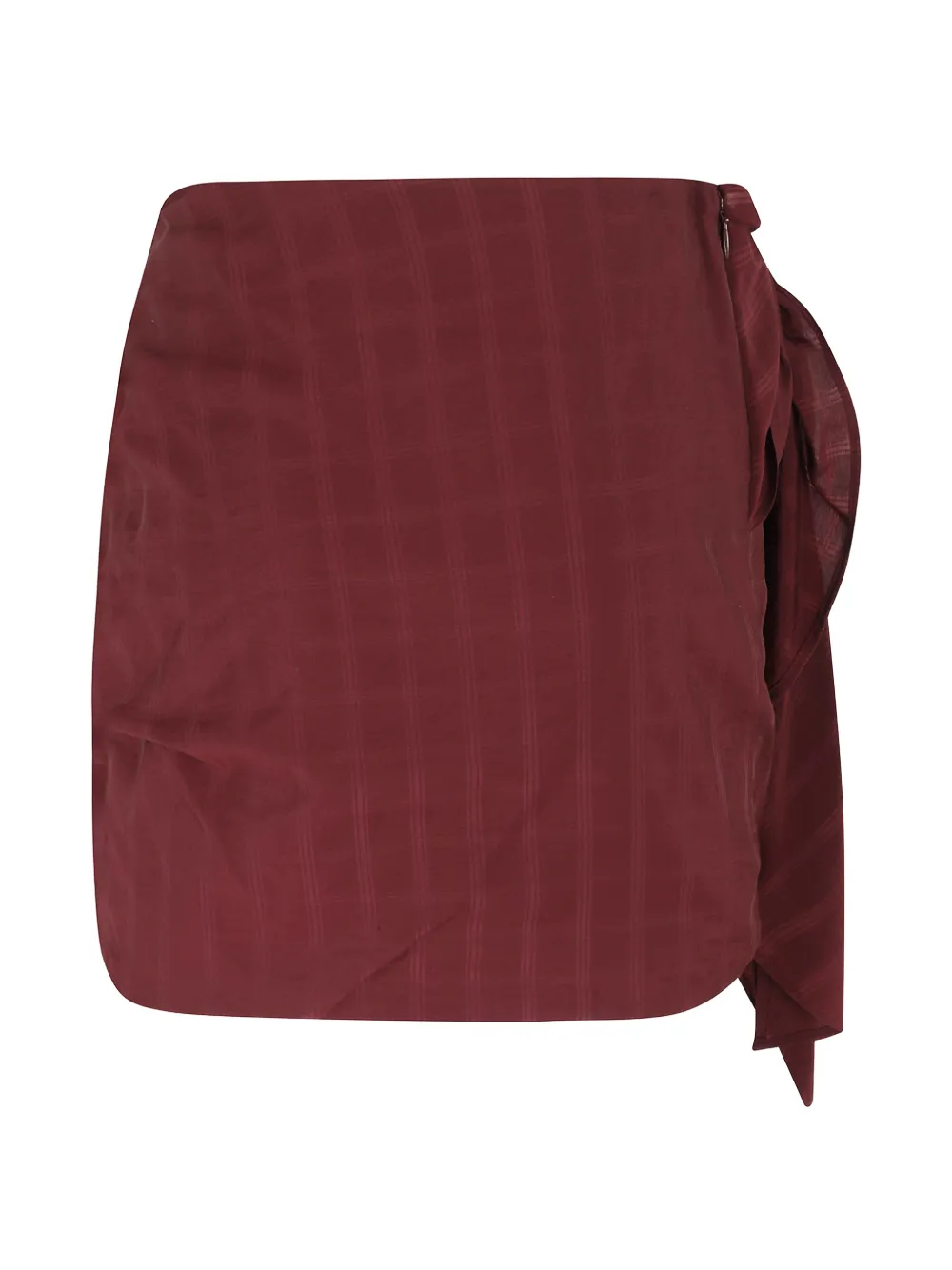 Isabelle Blanche check print mini skirt - Marrone