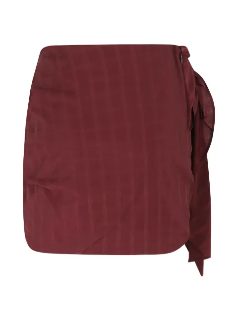 Isabelle Blanche falda corta con cuadros estampados