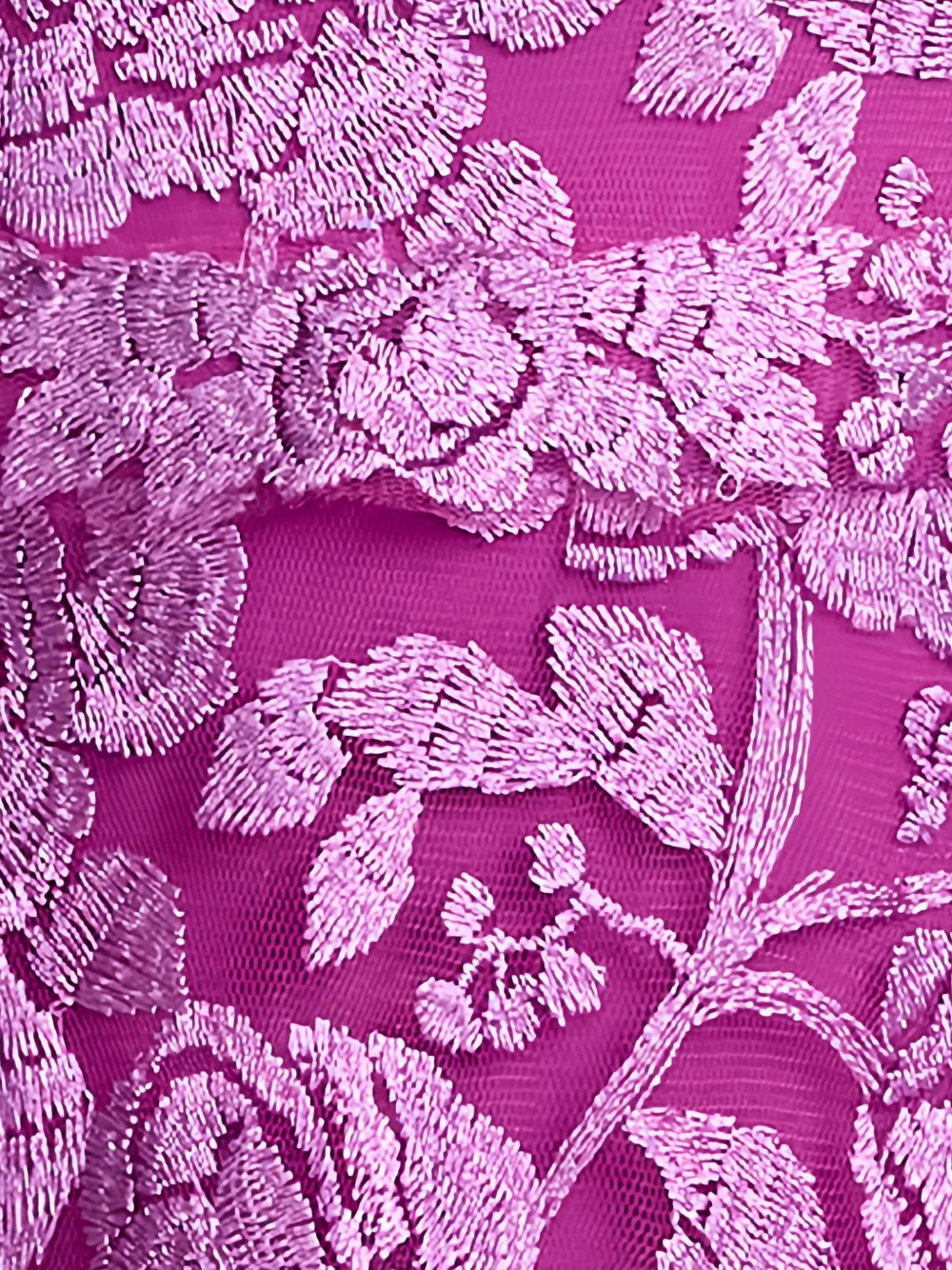 Tadashi Shoji Jurk met bloemenkant Roze