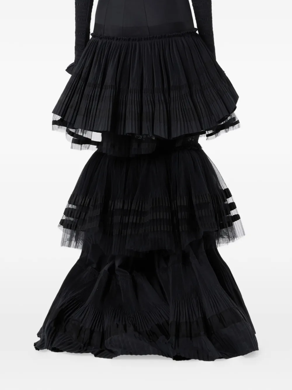 Blumarine Gelaagde maxi-rok Zwart