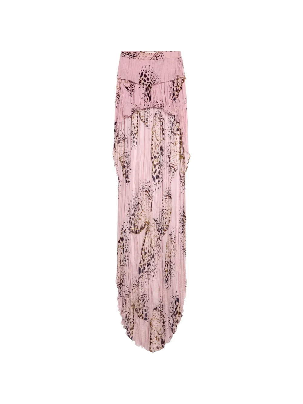 Blumarine Gonna Georgette con stampa - Rosa