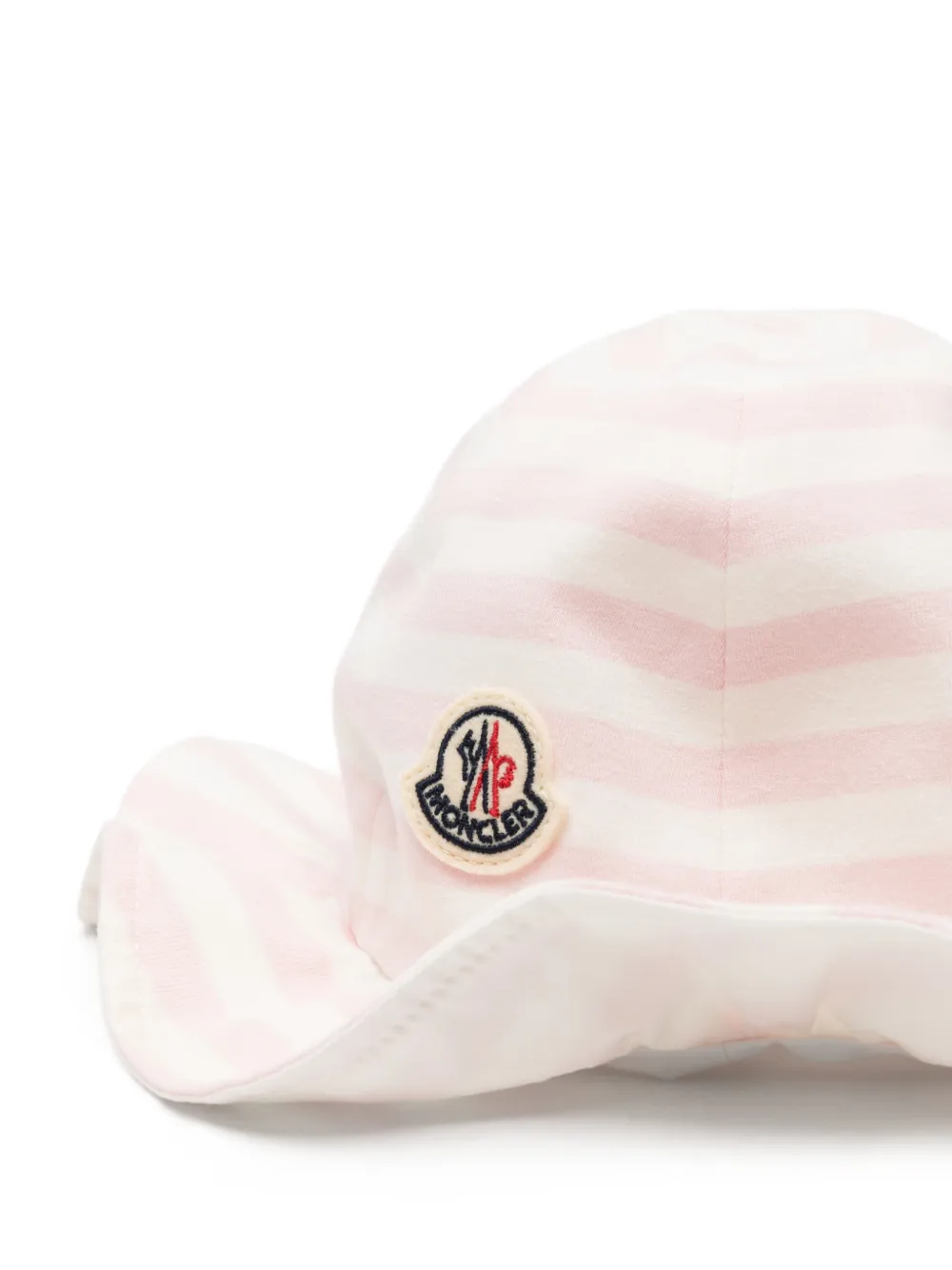Moncler Enfant Onzichtbare hoed met logopatch Wit