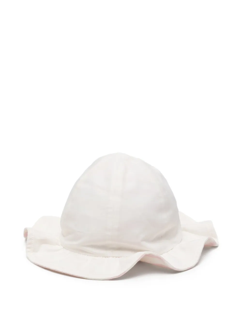 Moncler Enfant Onzichtbare hoed met logopatch Wit