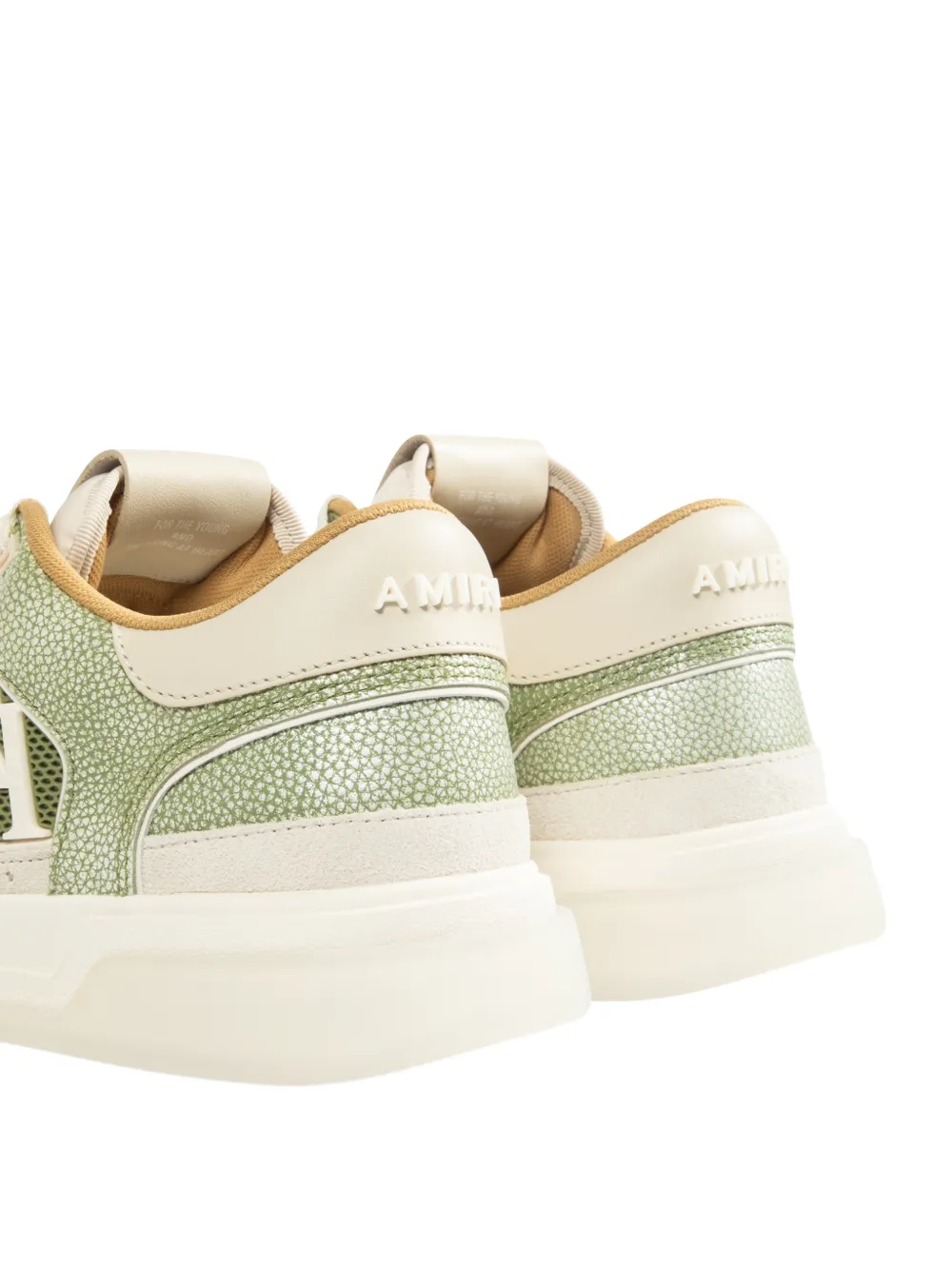 AMIRI pebbled logo-detail sneakers Groen
