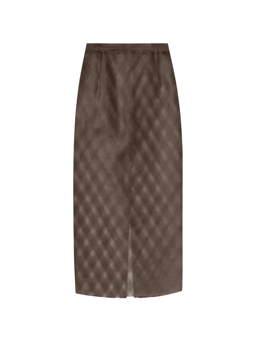 Auralee jacquard midi skirt - Marrone