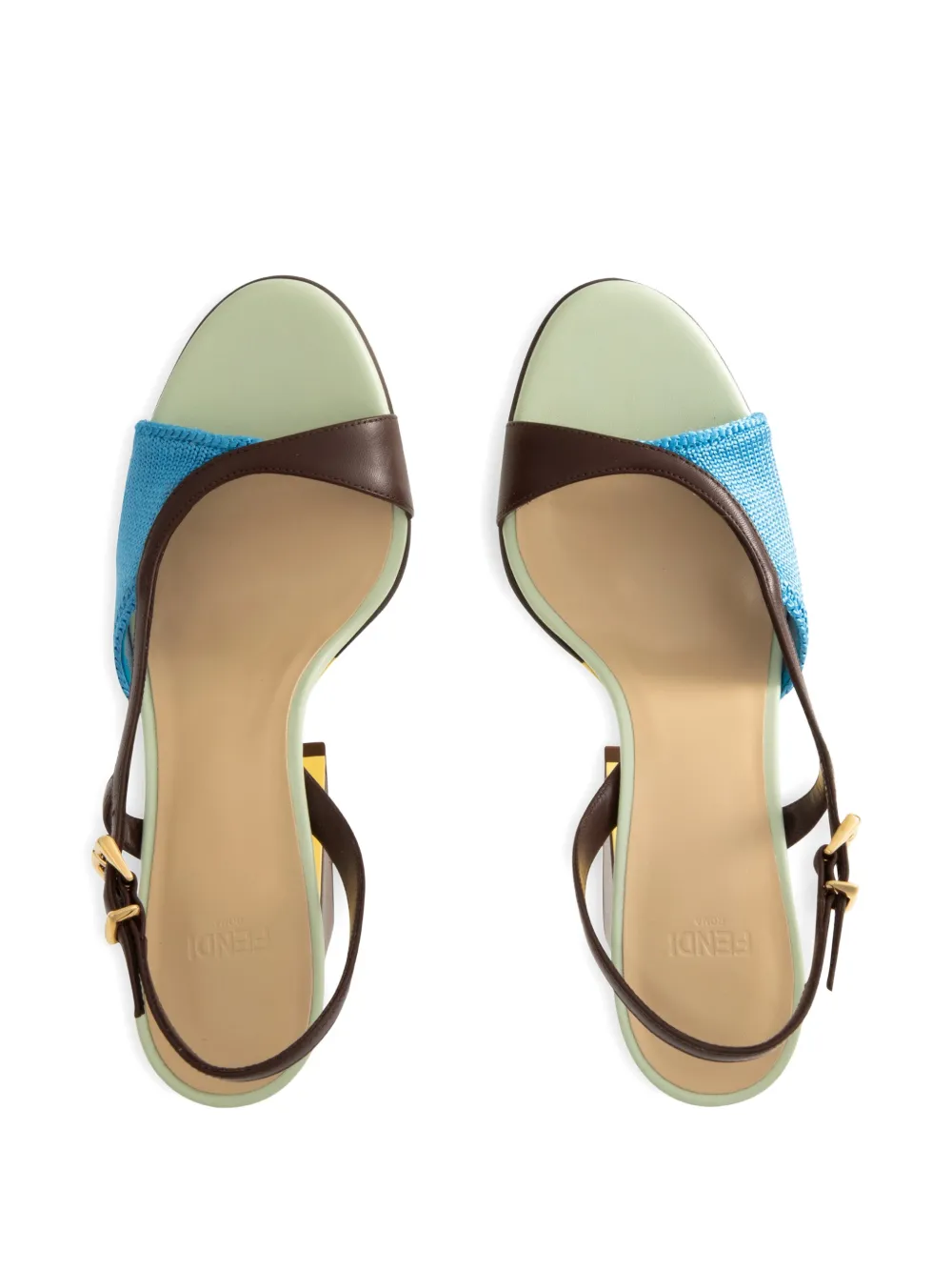 FENDI Arco pumps met uitgesneden hak Bruin