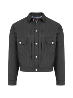Sacai ボタン ジャケット | グレー | FARFETCH JP