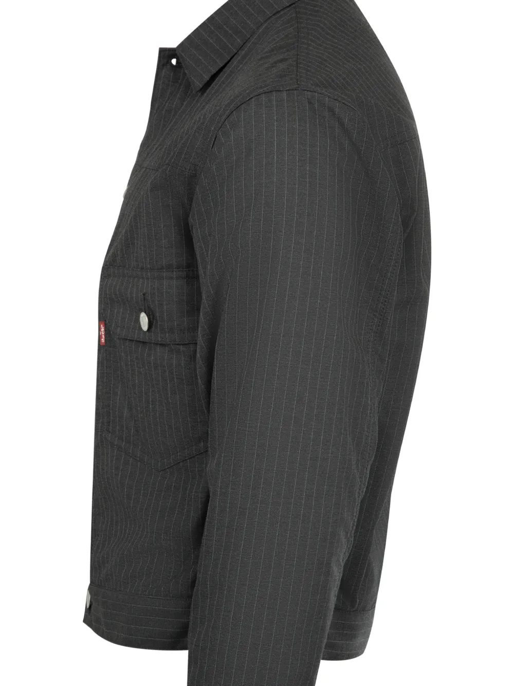 Junya Watanabe MAN x Levi's shirtjack met krijtstreep Zwart
