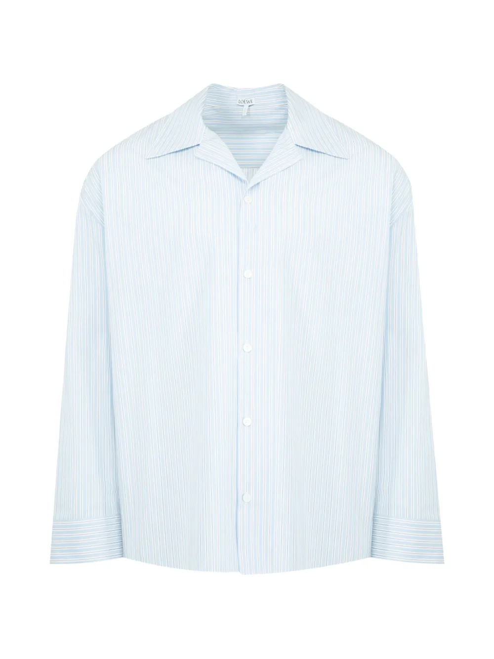 LOEWE striped cotton shirt - Blue