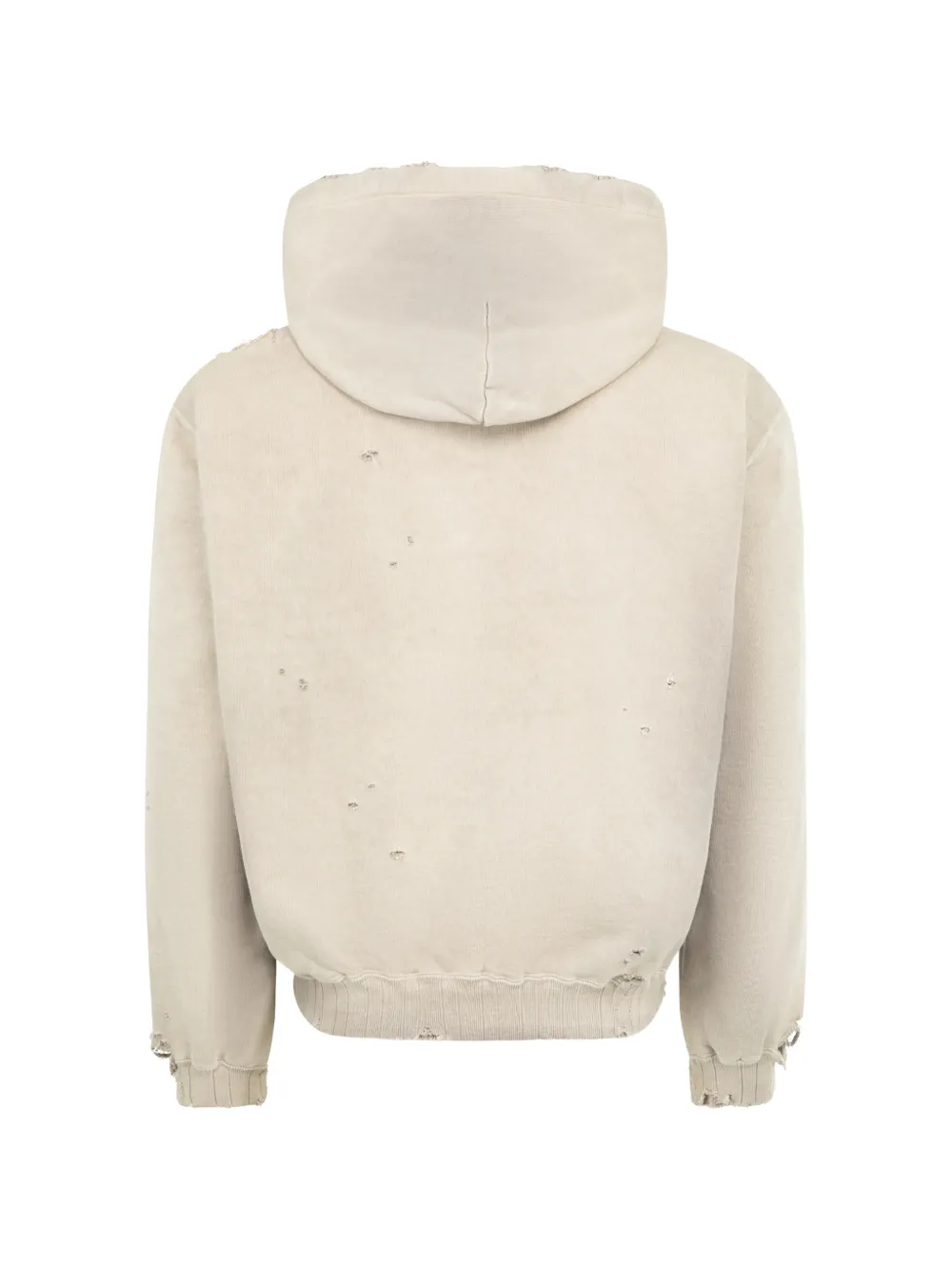 Maison MIHARA YASUHIRO Gerafelde hoodie Beige