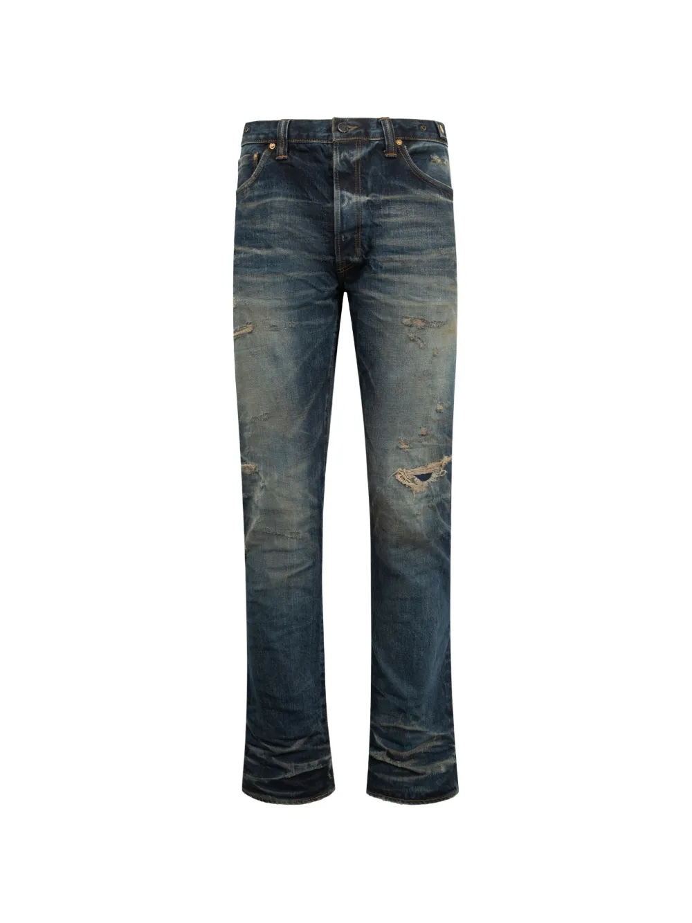 Mastercraft Union five-pocket straight-leg jeans - Blu