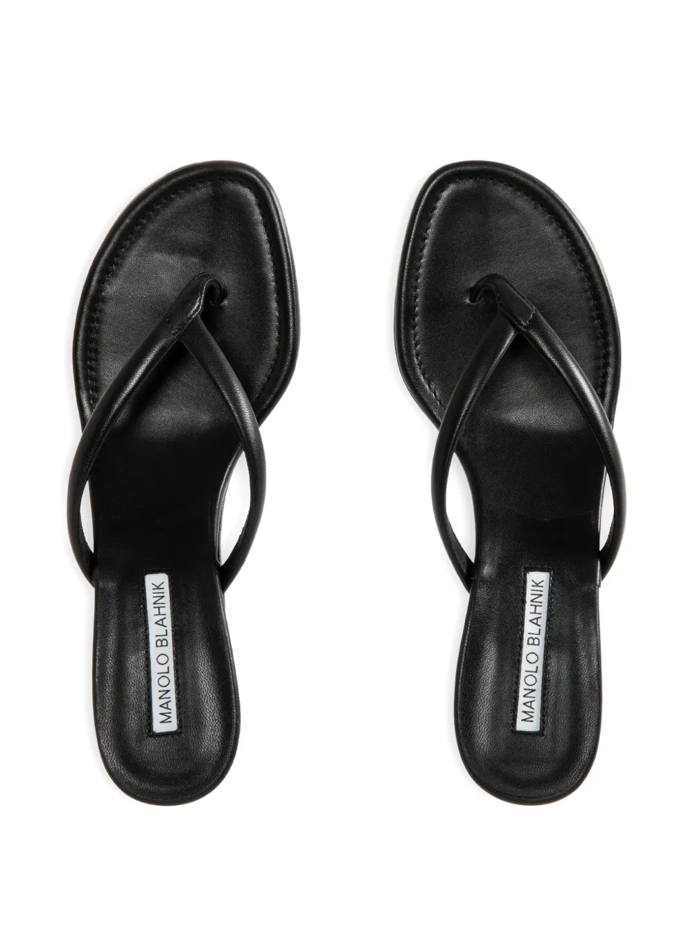 Manolo Blahnik Paterno thong-strap sandals Zwart