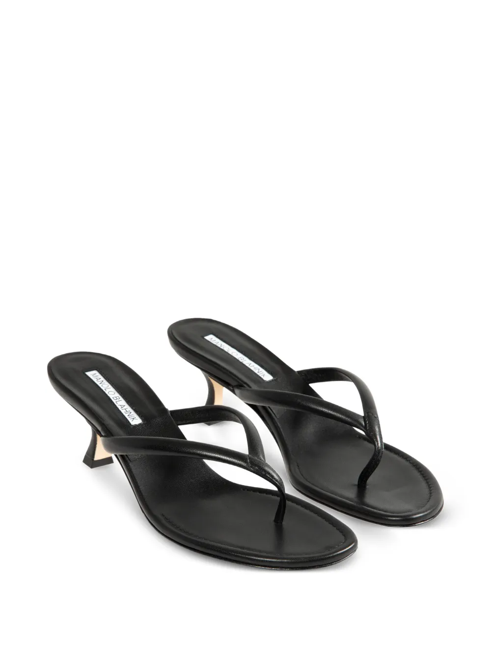 Manolo Blahnik Paterno thong-strap sandals Zwart