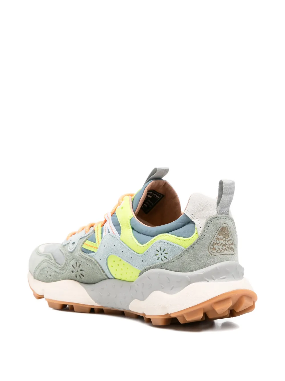 FLOWER MOUNTAIN Yamano 3 sneakers met bloemapplicatie Grijs