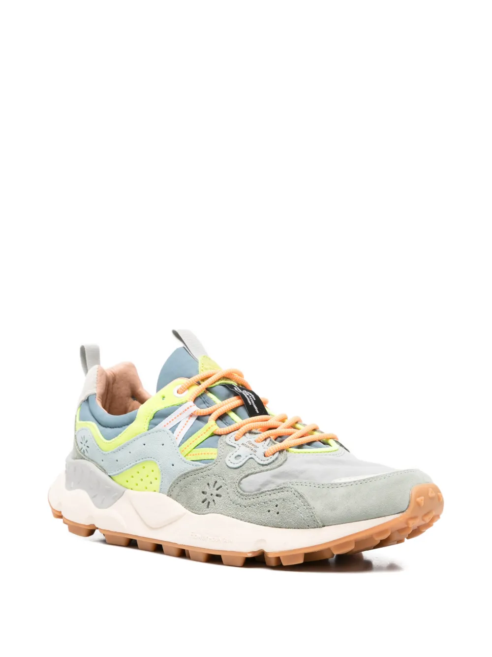 FLOWER MOUNTAIN Yamano 3 sneakers met bloemapplicatie Grijs