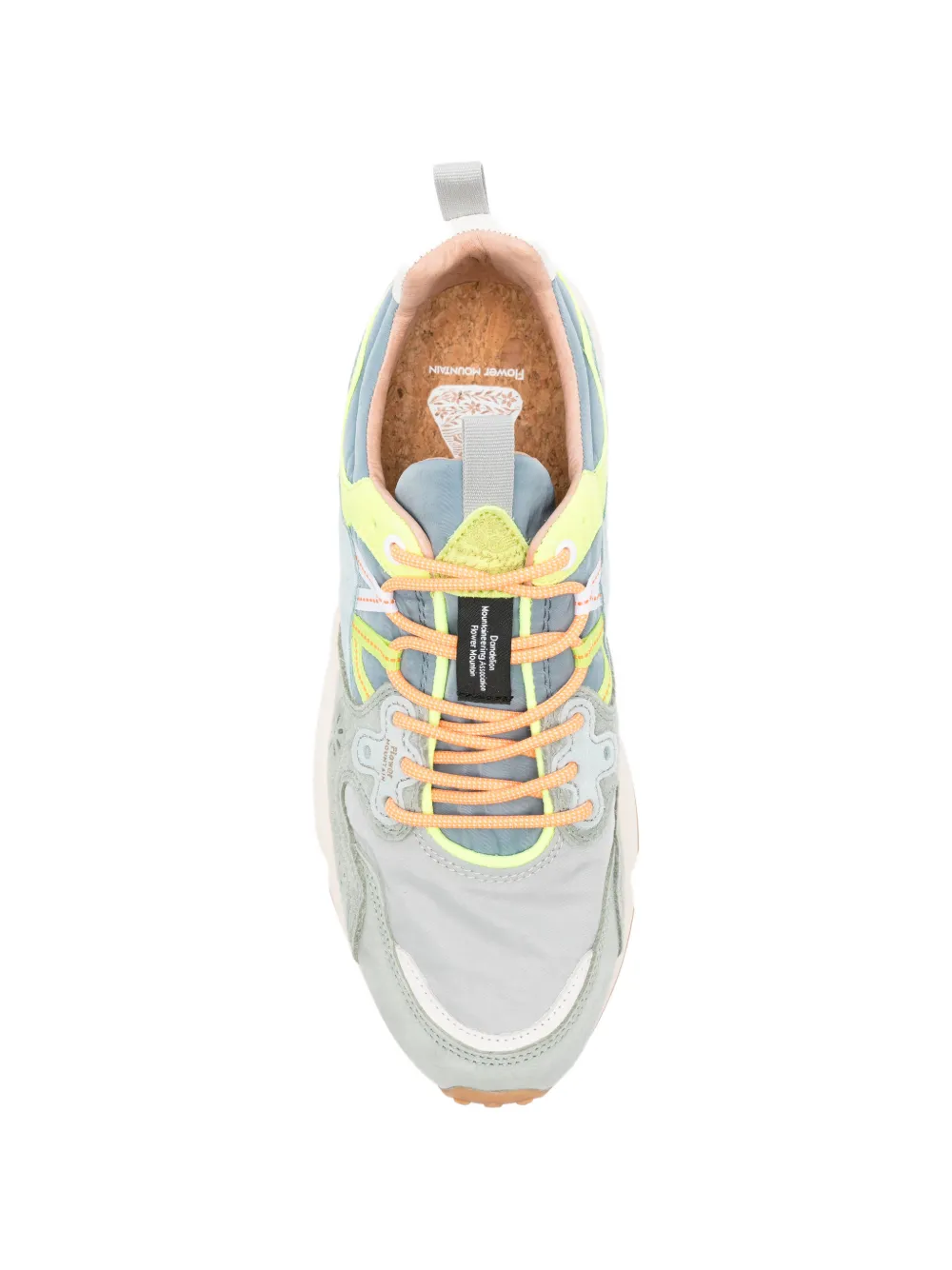 FLOWER MOUNTAIN Yamano 3 sneakers met bloemapplicatie Grijs