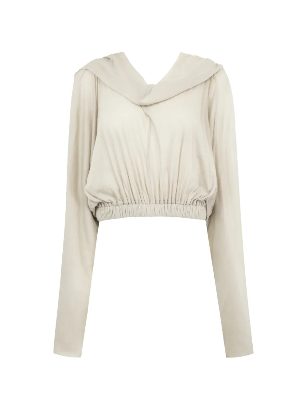 Rick Owens cropped hoodie - Toni neutri