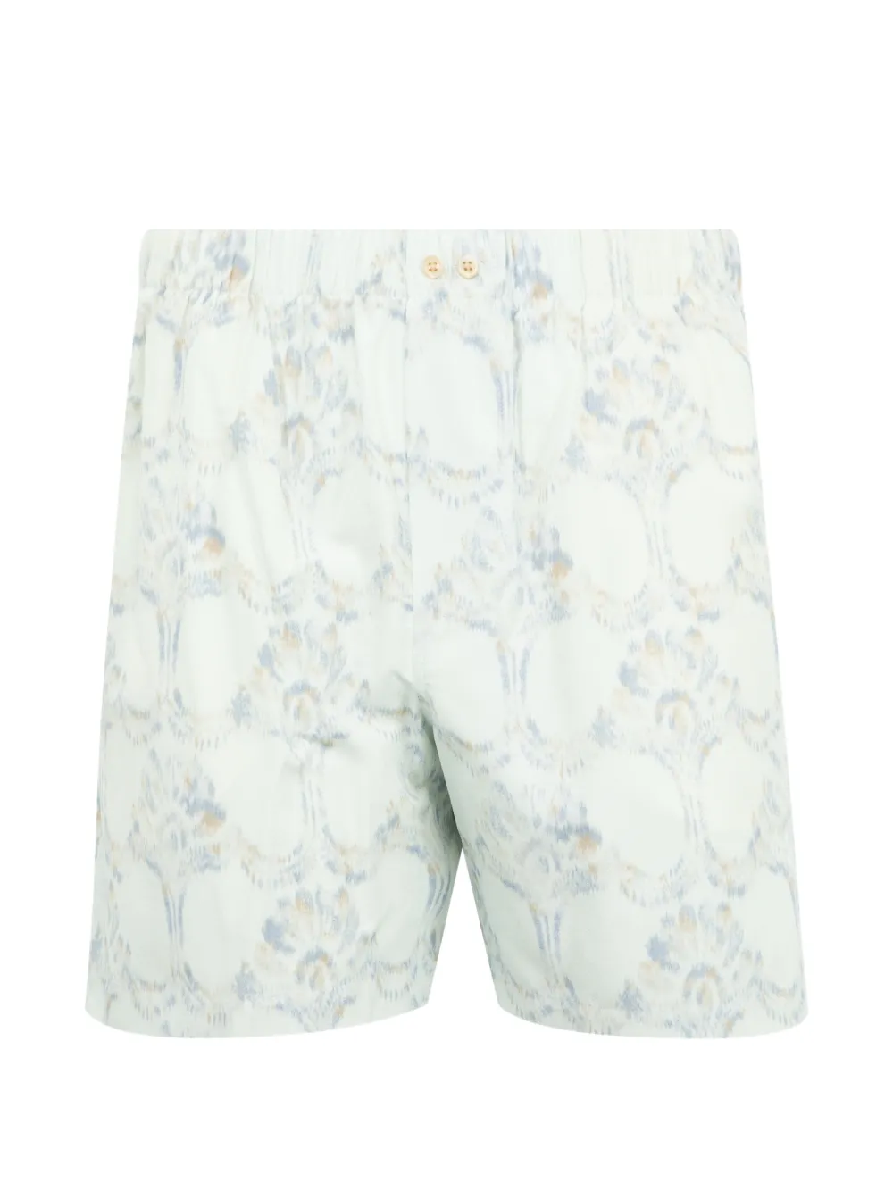 Wales Bonner printed sunday shorts - Bianco