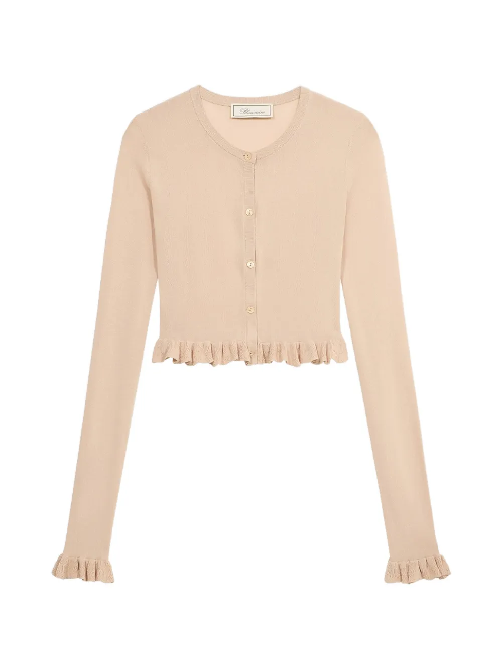 Blumarine Cardigan con ruches - Toni neutri