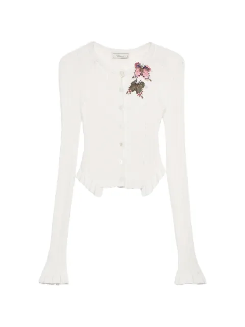 Blumarine ruffled cardigan