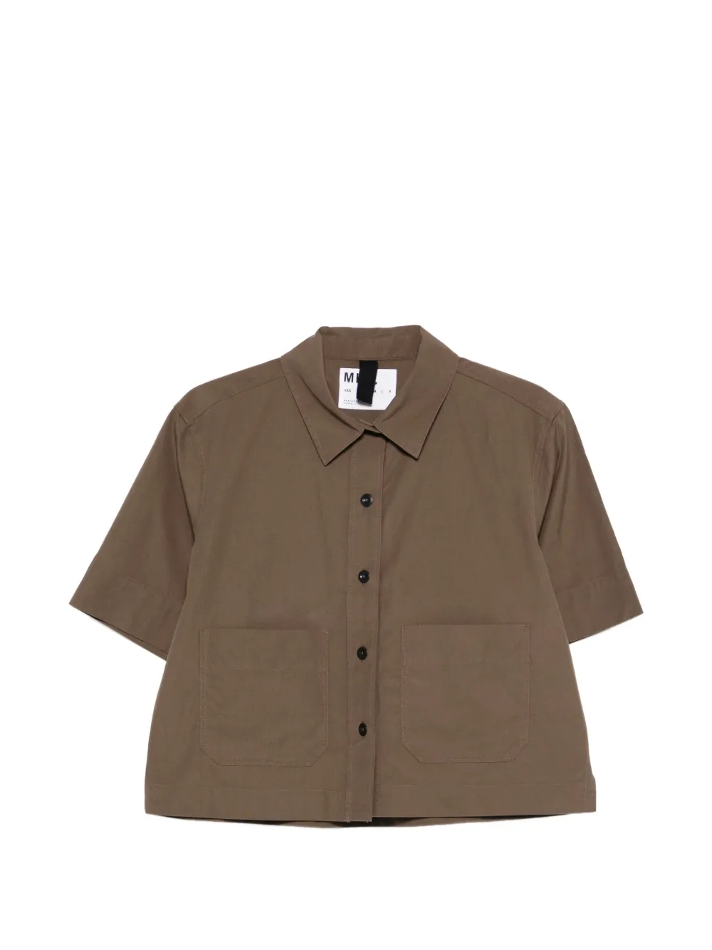 Mhl By Margaret Howell pocket cropped shirt - Marrone