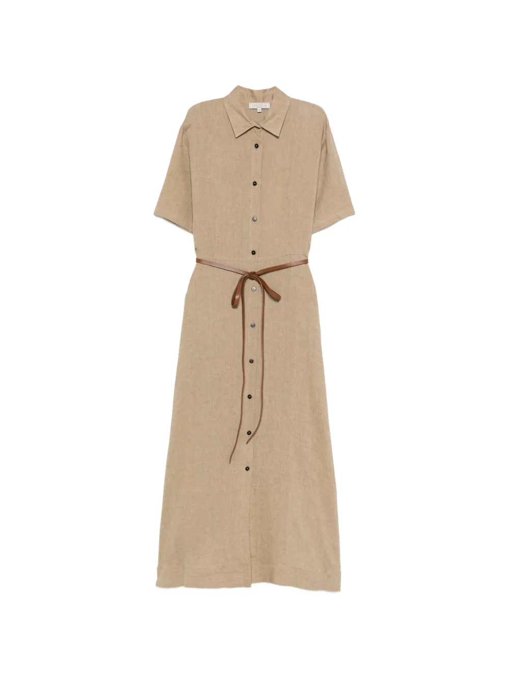 Antonelli belted midi dress - Toni neutri