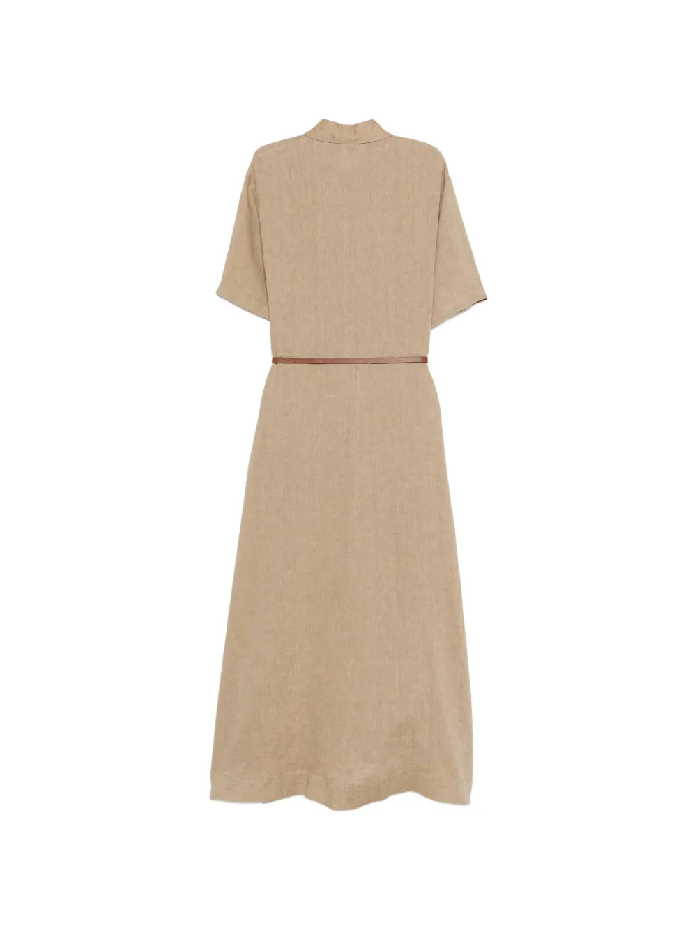  Antonelli Belted Midi Dress - Neutrals 