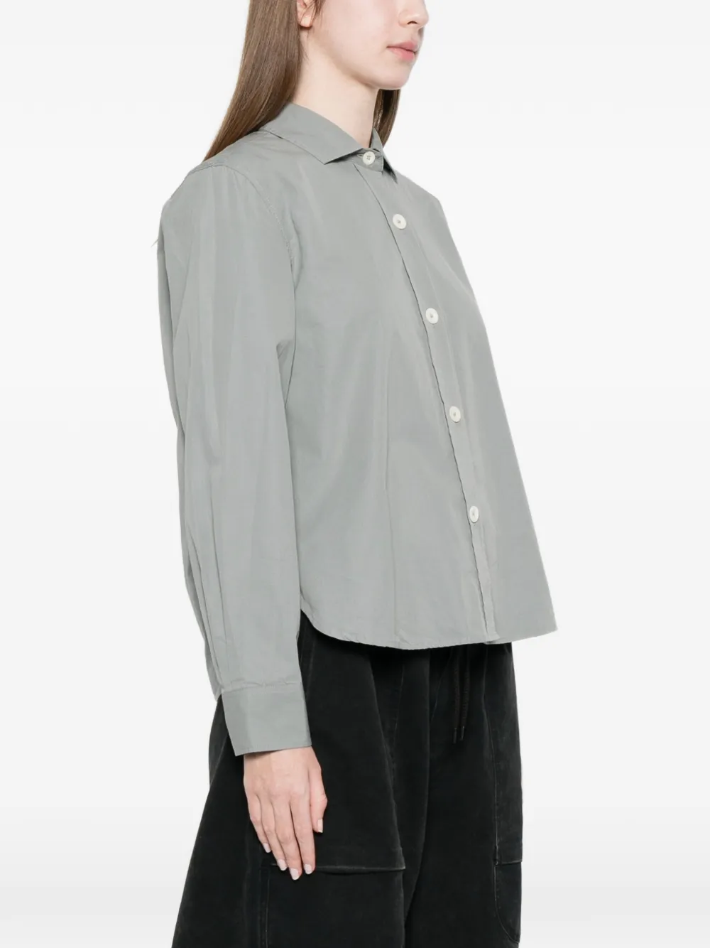  Mhl By Margaret Howell Buttoned Collared Shirt - Green 