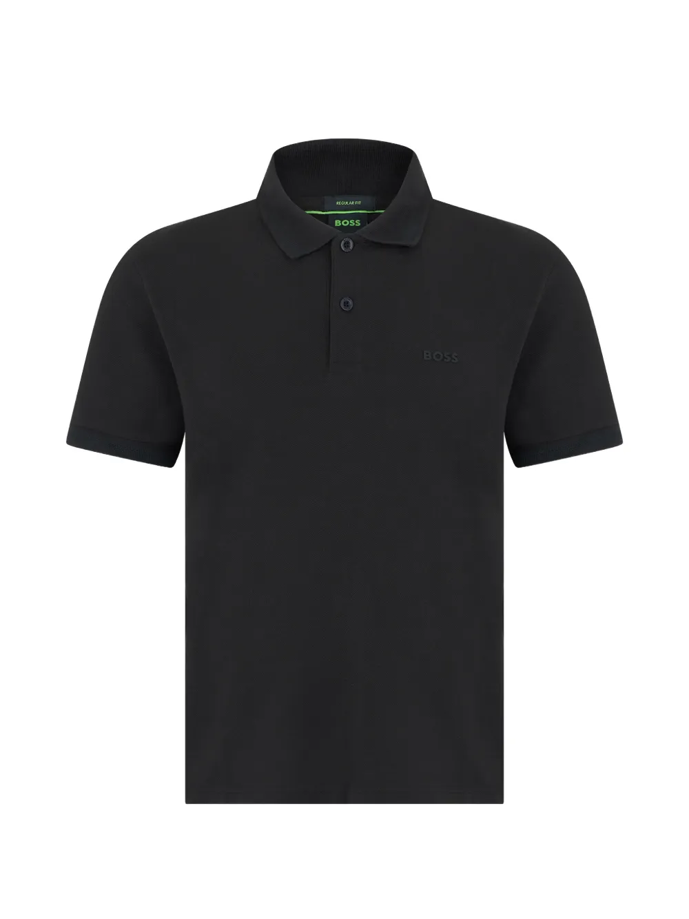 BOSS embossed regular-fit polo shirt - Nero