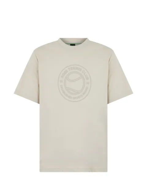 BOSS playera con motivo gráfico en relieve