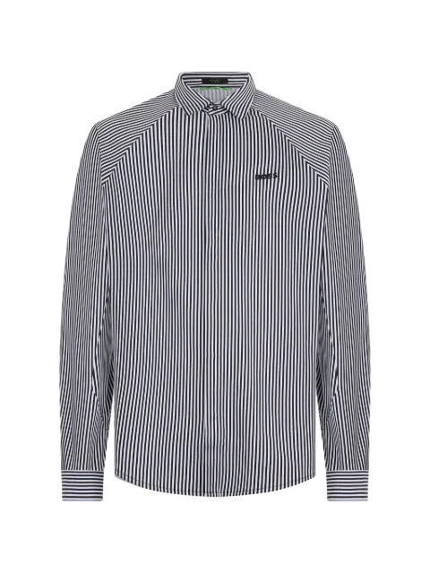 BOSS striped long-sleeve shirt